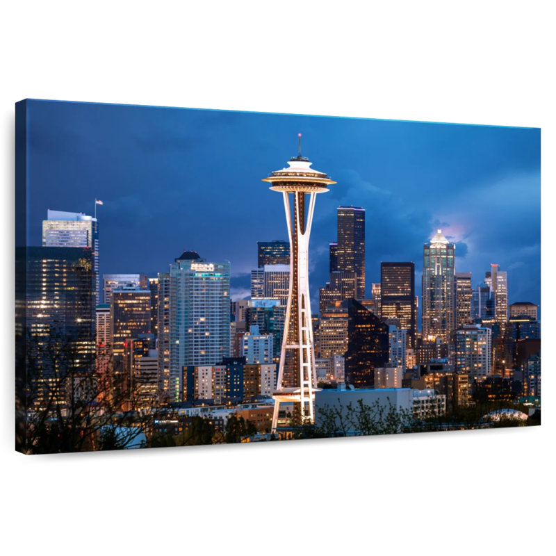 Kavia Space Needle Seattle, 30" H x 45" W