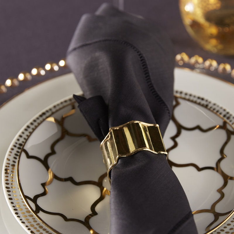 Brass Napkin Ring, Gold