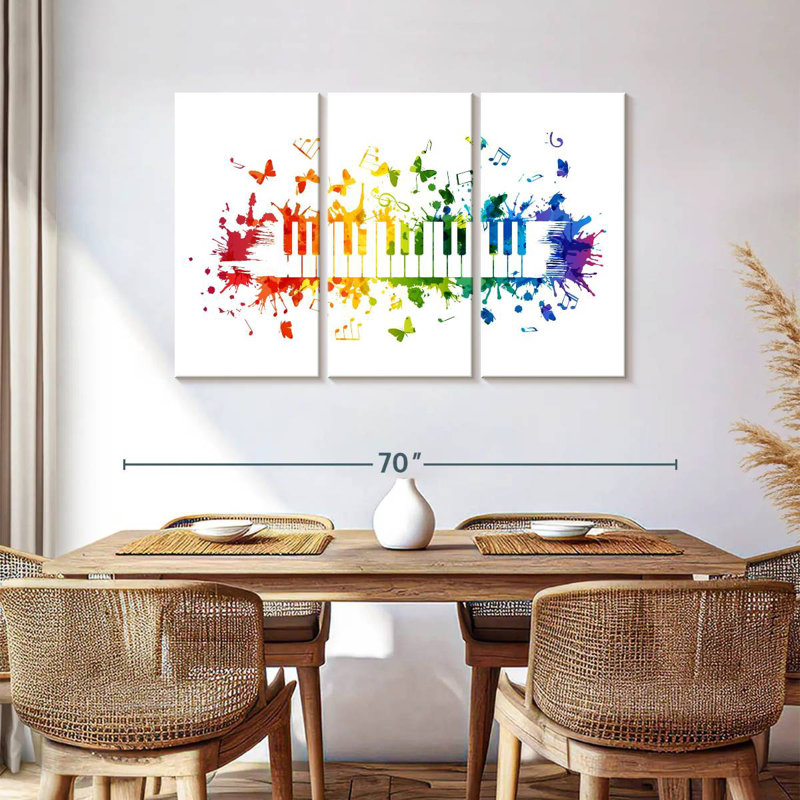 Abarca Rainbow Piano, H 36 po x l 57 po