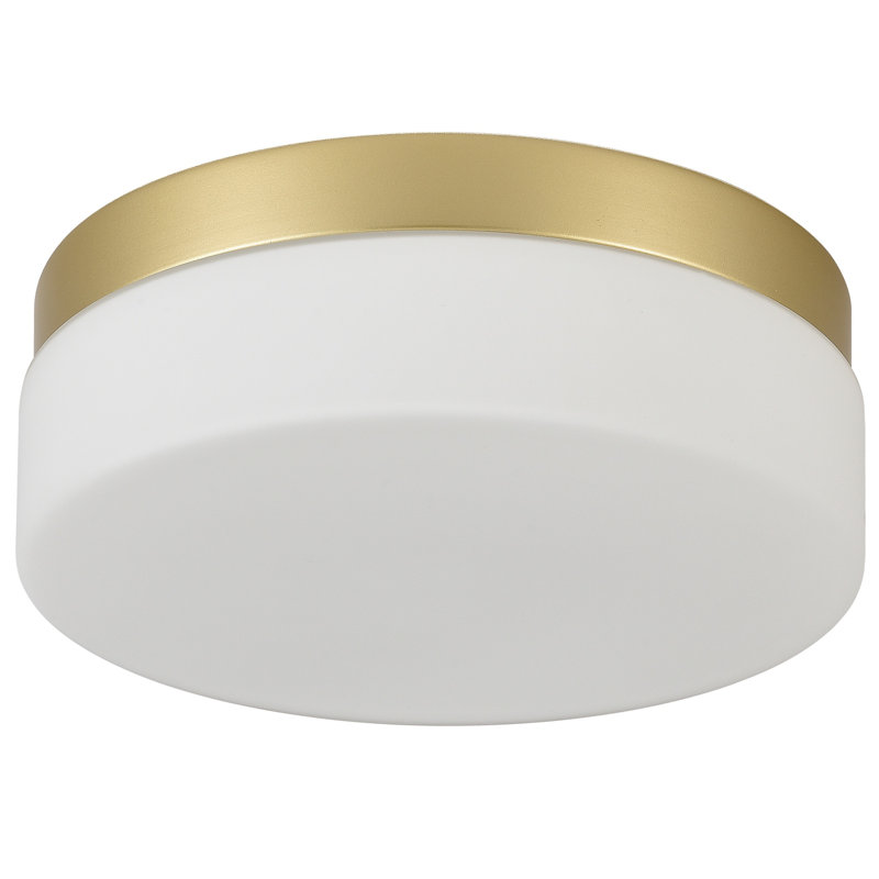 12in Round LED Lights Fixtures 5CCT 3000K-6500K Dimmable Flush Mount Ceiling Light Fixture, Gold, Full White