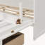 Lit escamotable Queen avec tiroir, prises et ports USB, blanc-1555581022