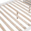 Lit superposé blanc avec tiroirs de rangement et armoire fonctionnelle - Confortable au-dessus de 2 armoires pratiques pour maximiser le confort