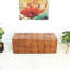 Banc en cuir brun clair de 17,7 po x l 47,2 po x P 19,7 po Benjamin