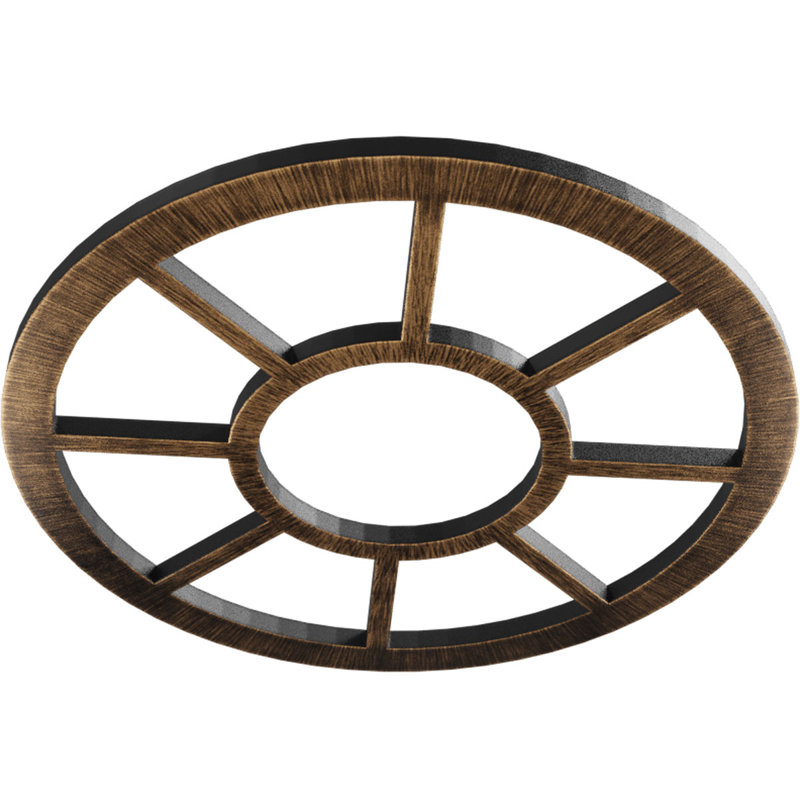 Médaillon de plafond 28 po x 28 po x 10 1/8 po x P 3/4 po Grace, H 28 po x l 28 po x P 0,75 po, Bronze vieilli