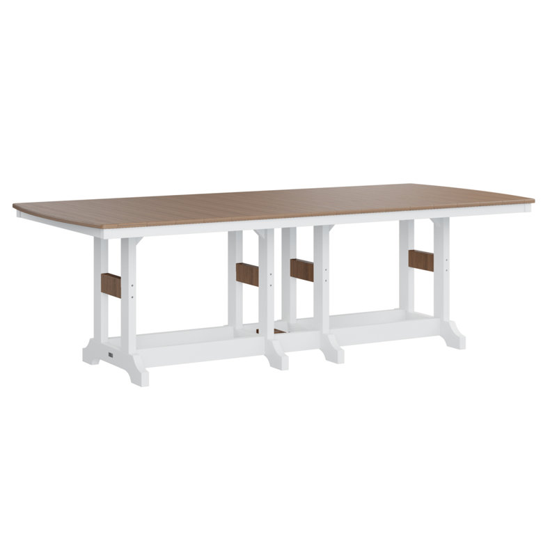 Table de salle à manger rectangulaire Calabria, H 30,87 po x l 96 po x P 44 po, Acajou antique