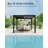 Louvered Pergola, Aluminum Frame with Adjustable Roof, 10 ft x 10 ft, Outdoor Deck and Patio Gazebo for Backyard and Garden-122948662
