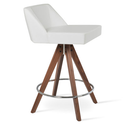 Tabouret pivotant en bois Prisma