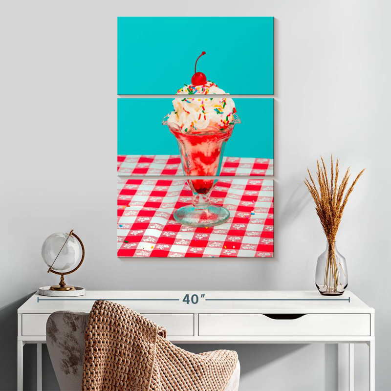 Yarlin Ice Cream Sundae, 32" H x 20" W