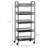 HOMCOM 5 Tier Utility Rolling Cart