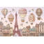 Décoration murale Paris Tour Eiffel rose pastel amovible-7498847-7498832