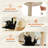 43.3" Wooden Modern Cat Tower Brown-1643318080