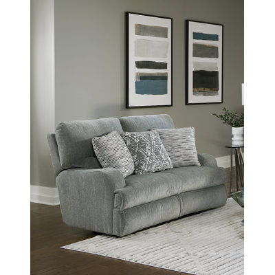 Cytheria Power Reclining Loveseat with 3 Included Accent Pillows