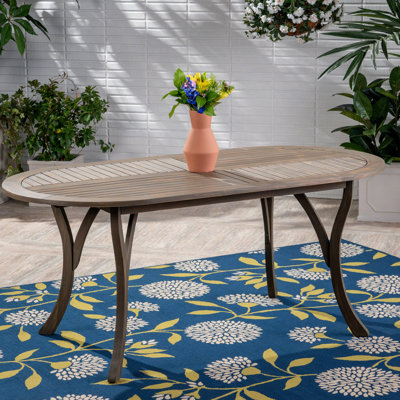 Table de salle à manger en bois d'acacia 70 "