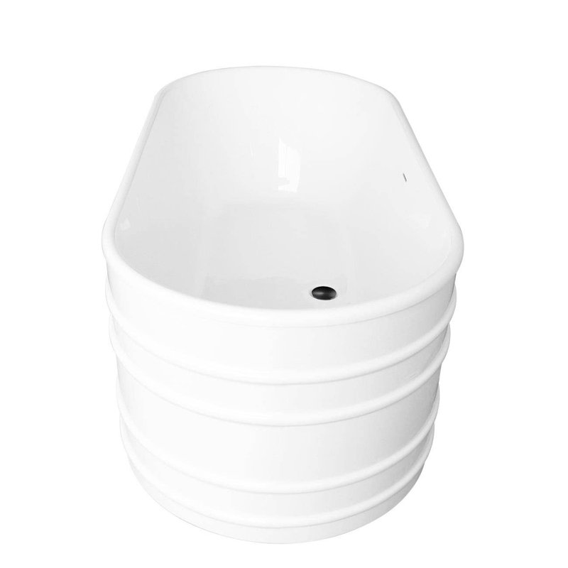 Preston 67'' x 30.75'' Soaking Acrylic Bathtub, Oil Rubbed Bronze