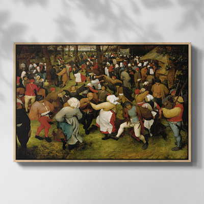 Paysage hivernal avec patineurs et piège à oiseaux, 1565 - Toile tendue avec châssis Peter Bruegel l'Ancien