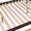 Lit superposé simple au-dessus d'un lit double avec tablettes, escalier de rangement et 2 tiroirs, espresso (VIEUX SKU: LT000228AAP-1)-680750573