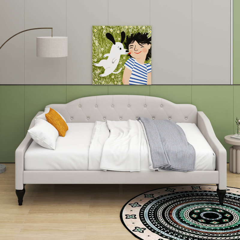 Full Size Upholstered Tufted Daybed