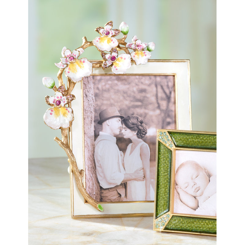 ORCHID COLLECTION Beveled Picture Frame, White