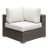 Shearin 63.5'' Wide Wicker Patio Sectional with Cushions