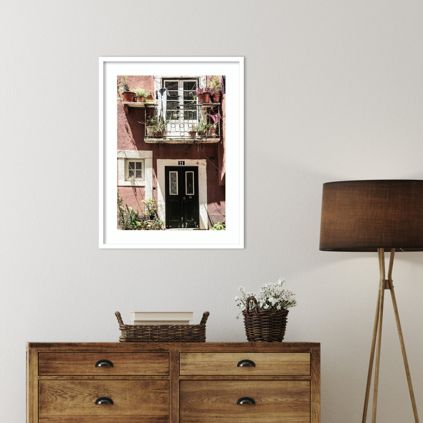 No 21 by Shot by Clint Wood Framed Wall Art Print, White, 33" H x 25" W