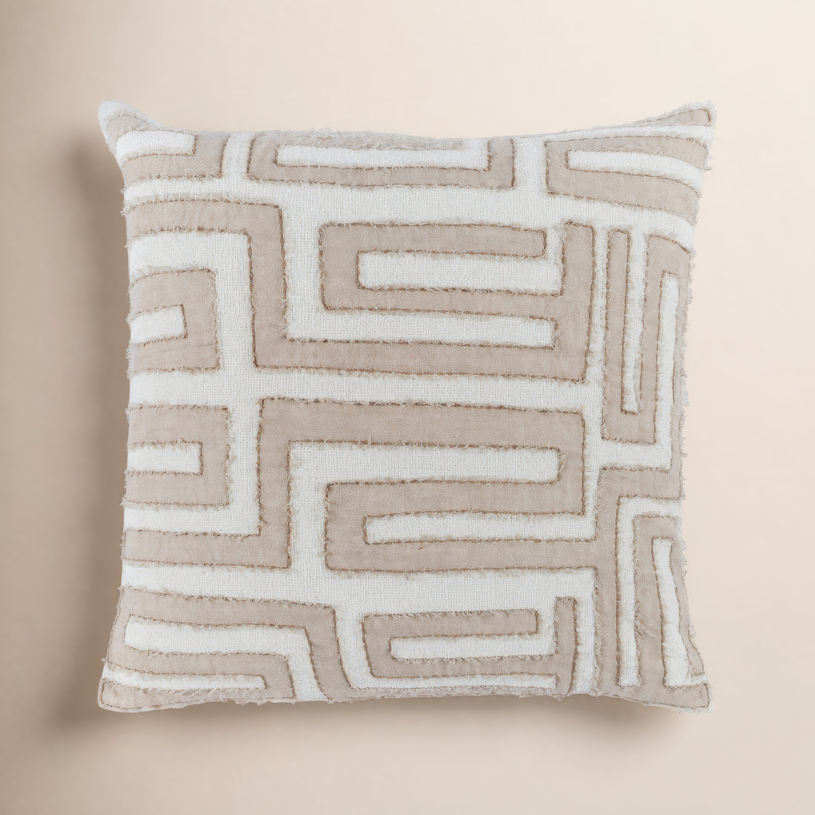Beata Throw Pillow, Natural/Ivory