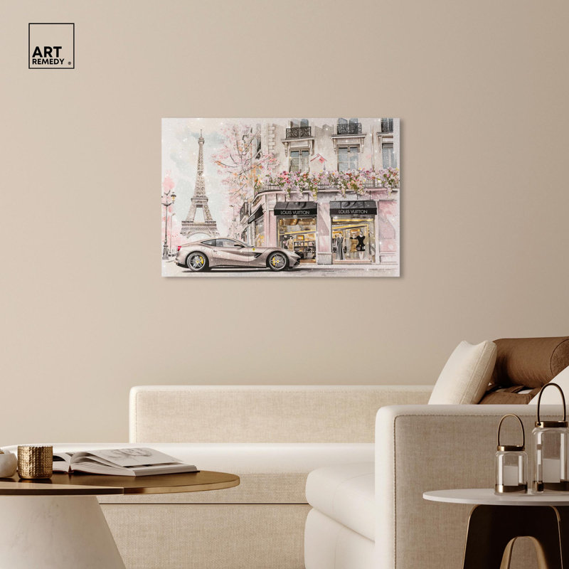 Impression d'art sur toile, magasinage commercial, Toile tendue, H 30 po x l 45 po x P 1,5 po