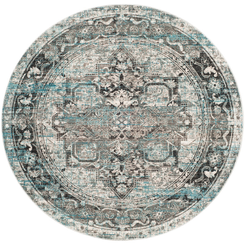 Idriss Performance Oriental Rug, Round 6'7"