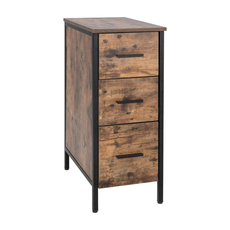 Armoire de salle de bain autoportante, Brun