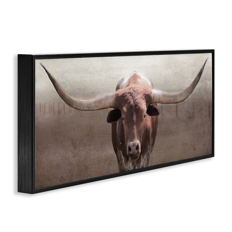 Giclée rustique encadrée, design par Carol Robinson, H 10 po x l 24 po, Giclée encadrée noir minuit