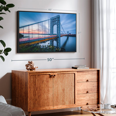 «George Washington Bridge At Dawn», reproduction sur toile
