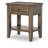 XXX's And OOO's 24" Wide Cocoa Transitional Open Nightstand with Drawer, Shelf, USB and USB-C Ports-110538723