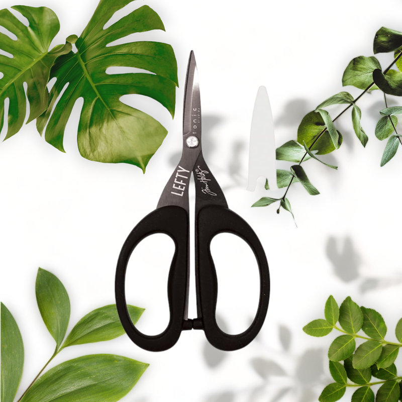 Lefty Mini Snips Titanium-Coated Micro Serrated Blades