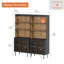 Armoire de rangement pour garde-manger avec bibliothèque réglable H 72,8 po x l 63 po-362478709