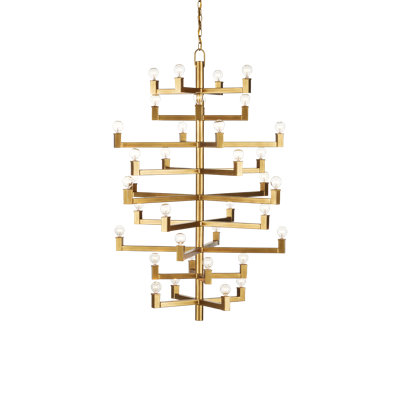 Andre 36 - Light Dimmable Tiered Chandelier