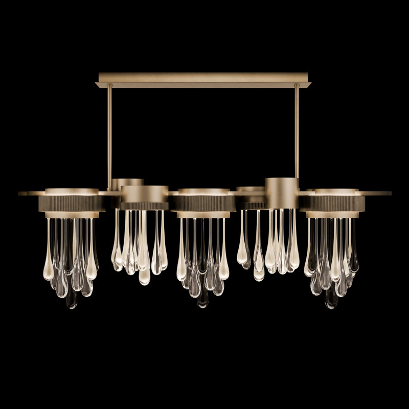 Rain LED Pendant, Ombre Bronze