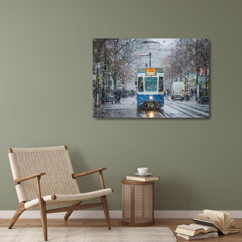 «Lark Manor ™», art graphique tendu sur toile Attabo de la ville d'Azila, H 28 po x l 39 po
