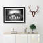 Elephants Crossing Paths in Abstract - Picture Frame Painting Print on MDF-55725555-55725554