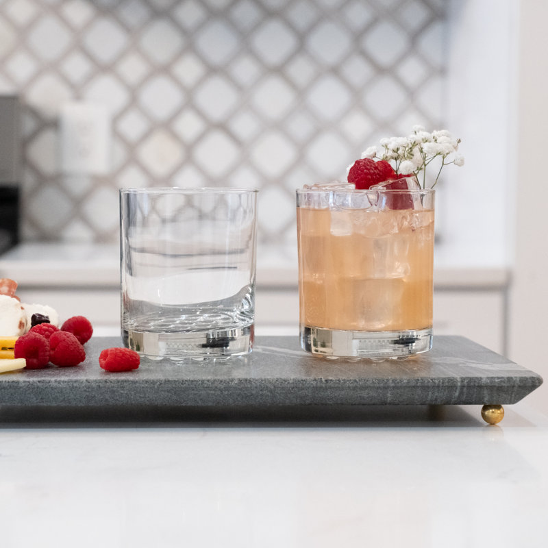 Libbey Aspen Double Old Fashioned Rocks Glass, 12 ounce, Set of 4