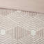 Housse de couette pour grand lit en coton rose, géométrique, 2 taies décoratives roses pour lit double / grand-127242665