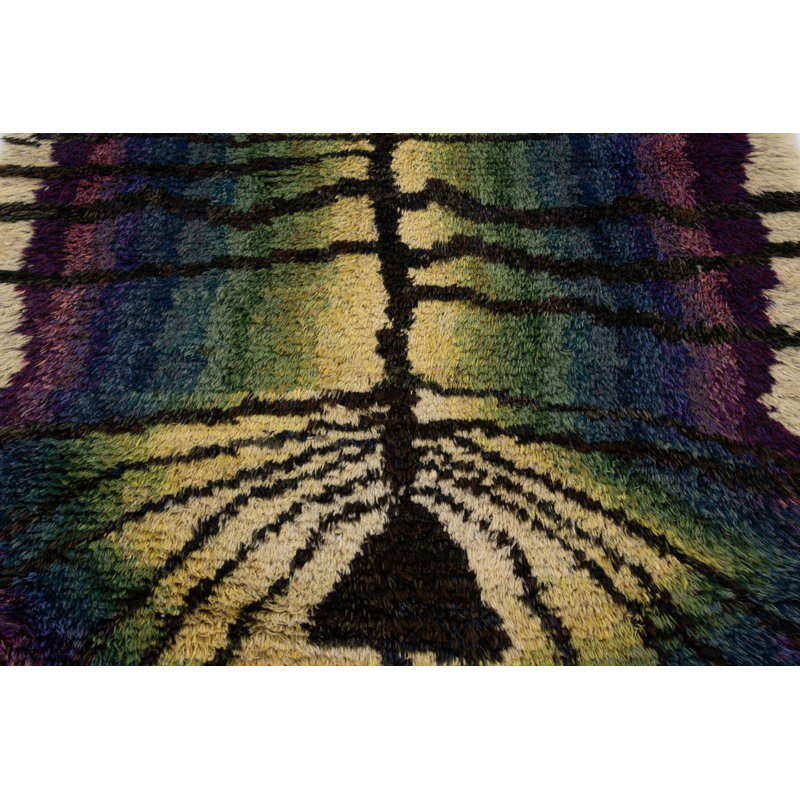 Scandinavian One-of-a-Kind 3'9x6'7 Hand Knotted Area Rug