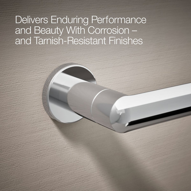 Kumin Contemporary Toilet Paper Holder, Wall-Mount Bathroom Toilet Paper Holder, Polished Chrome