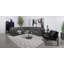Fauteuil Janellen rembourré à peine noir