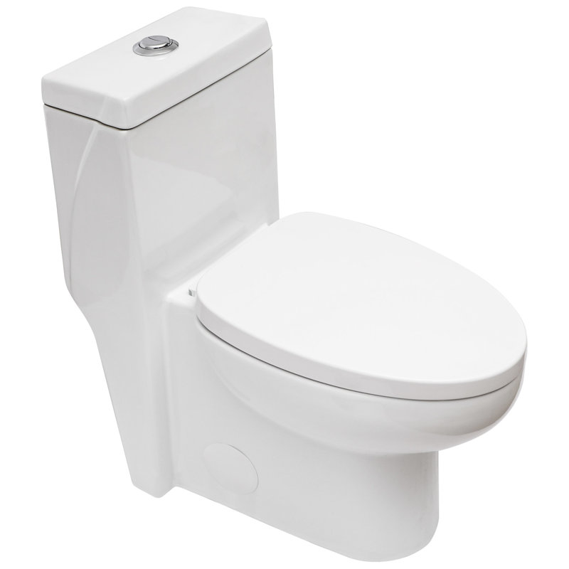 Modern Ceramic Toilet With Dual Flush And Space Design - Compact Bathroom Solution High Fixture