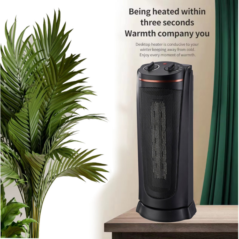 18" Oscillating Tower Heater w/ Thermostat
