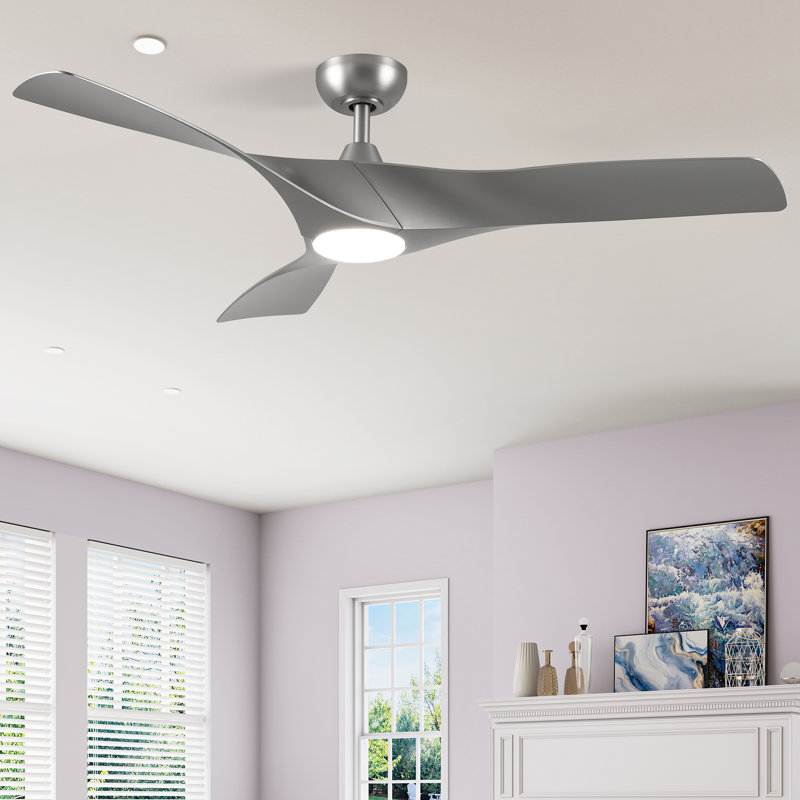 Ventilateur de plafond 3 pales 3 pales, Argent