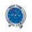 Tidemate III Coastal Analog Acrylic Quartz Movement / Crystal Tabletop Clock in Silver/Blue