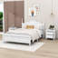 Ensemble de chambre à coucher 3 pièces, lit plateforme en bois et deux tables de chevet avec 2 tiroirs-1747493492-1747493493
