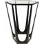 Demeshia Glass Top End Table