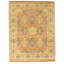 High-Quality Hand-Knotted Rust And Gold Area Rug