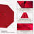 11 ft Cantilever Umbrella Replacement Canopy | 8-Rib Hanging Style in Jockey Red-1107632787
